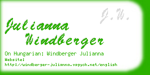 julianna windberger business card